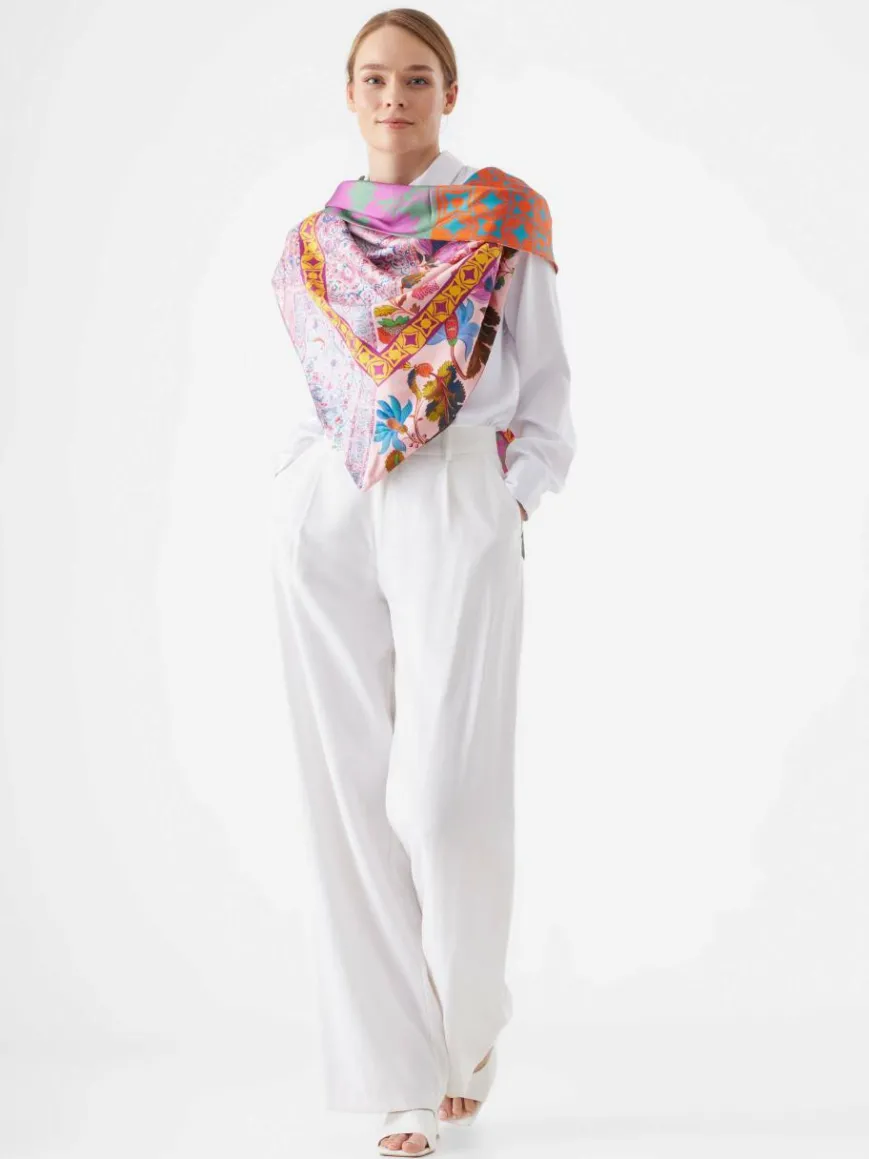 Codello Schals & Tücher*Damen Tuch rot gemustert