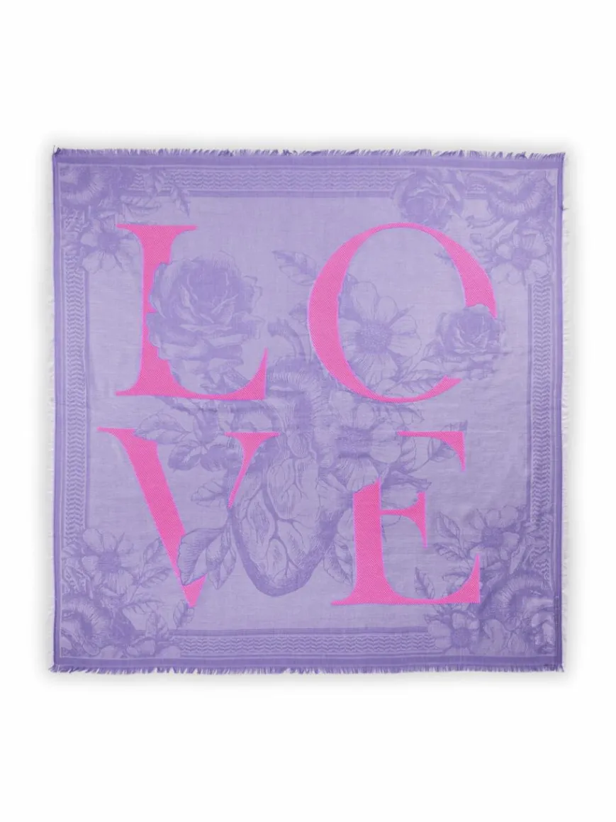 Codello Schals & Tücher*Damen Tuch lila bedruckt