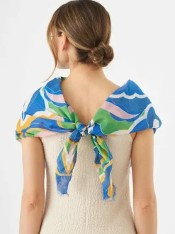 Codello Schals & Tücher*Damen Tuch blau bedruckt