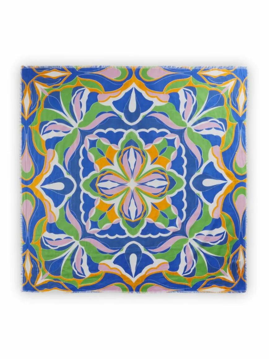 Codello Schals & Tücher*Damen Tuch blau bedruckt