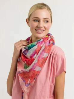 Fraas Schals & Tücher*Damen Tuch aprikot gemustert