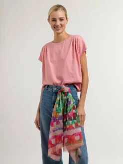 Fraas Schals & Tücher*Damen Tuch aprikot gemustert