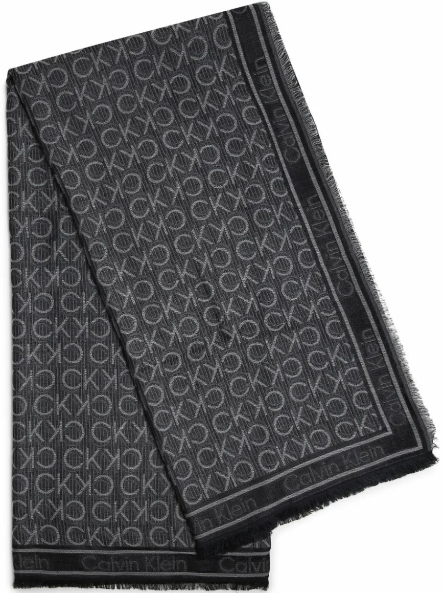 Calvin Klein Schals & Tücher*Damen Tuch schwarz gemustert