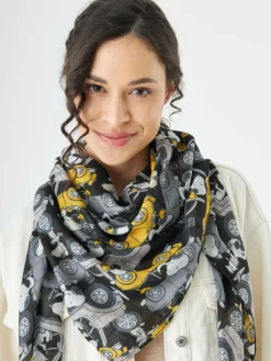 Codello Schals & Tücher*Damen Tuch schwarz bedruckt