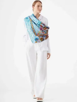 Codello Schals & Tücher*Damen Tuch blau gemustert