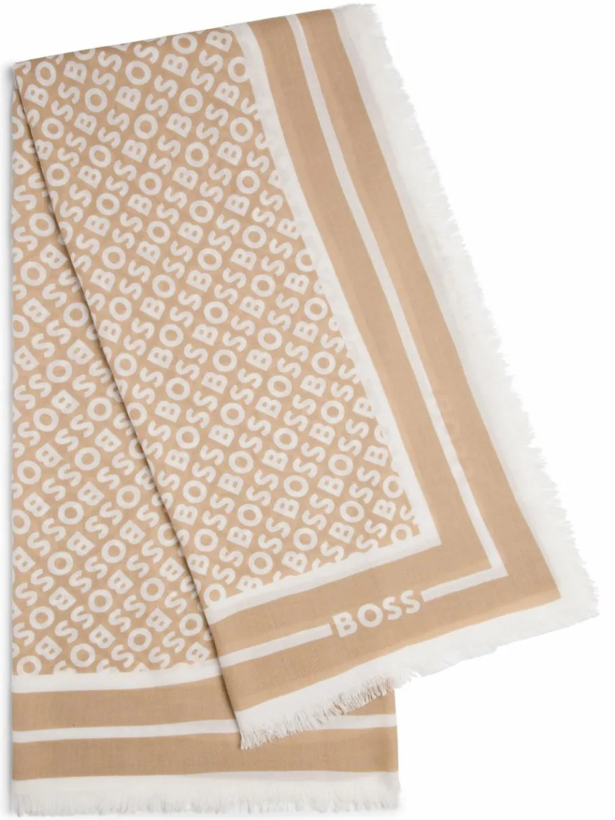 BOSS Schals & Tücher*Damen Tuch - Laik beige ecru gemustert