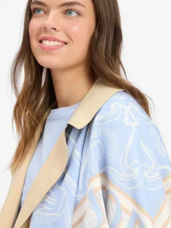 JOOP! Schals & Tücher*Damen Tuch - Ava hellblau weiß gemustert