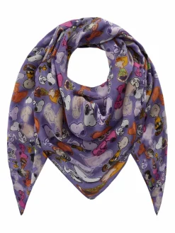 Codello Schals & Tücher*Damen Tuch - PEANUTS lila bedruckt