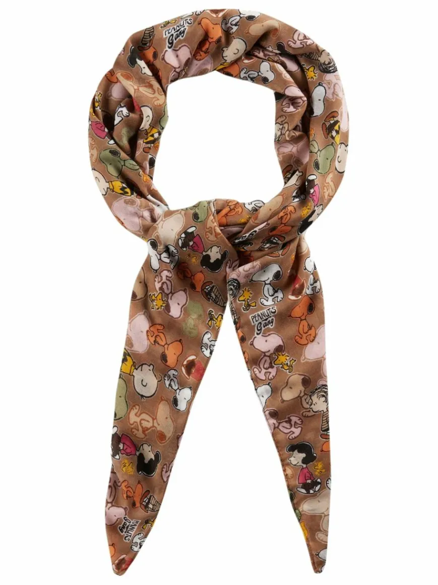 Codello Schals & Tücher*Damen Tuch - PEANUTS braun bedruckt