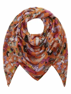 Codello Schals & Tücher*Damen Tuch - PEANUTS orange bedruckt