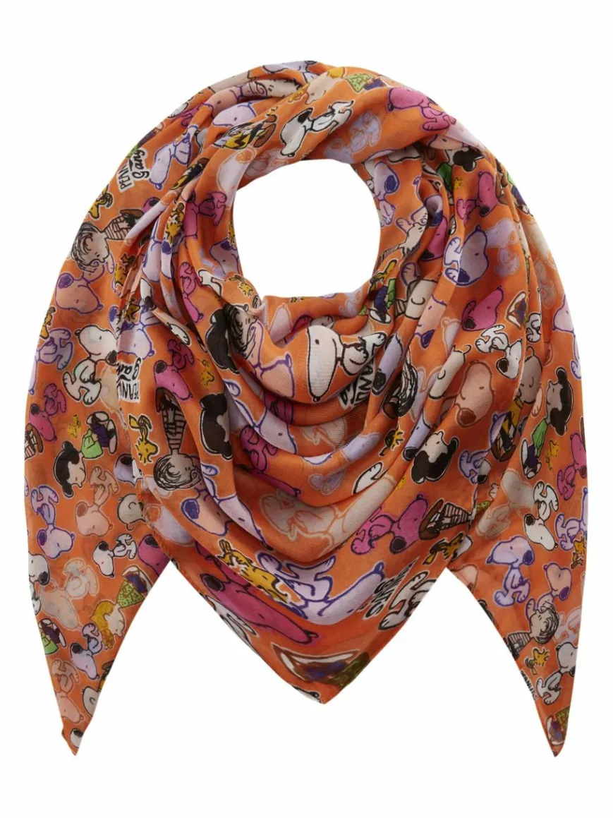 Codello Schals & Tücher*Damen Tuch - PEANUTS orange bedruckt