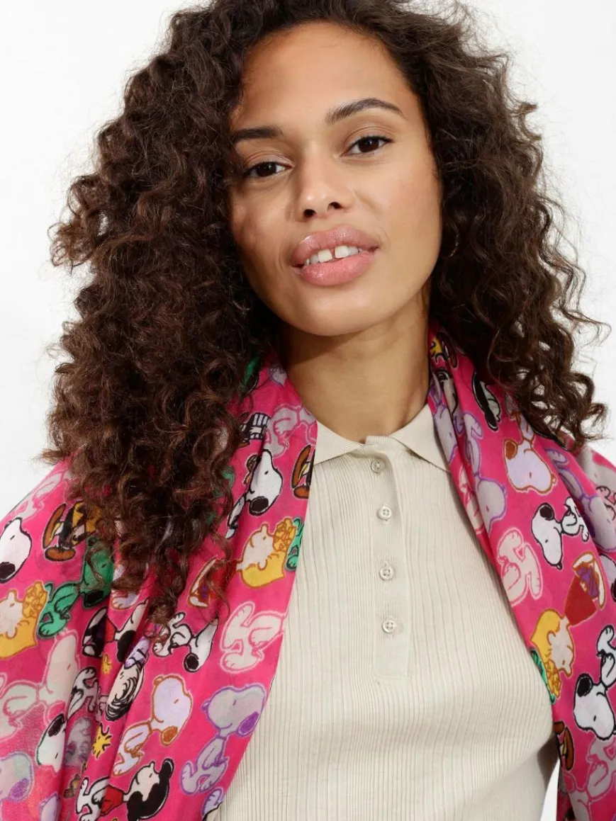 Codello Schals & Tücher*Damen Tuch - PEANUTS pink bedruckt