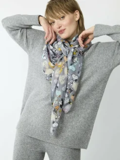 Codello Schals & Tücher*Damen Tuch - PEANUTS grau bedruckt