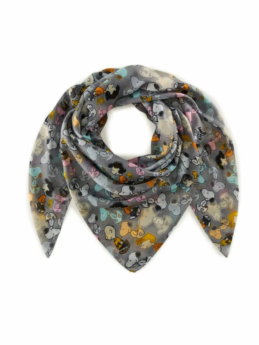 Codello Schals & Tücher*Damen Tuch - PEANUTS grau bedruckt