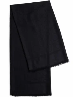 Calvin Klein Schals & Tücher*Damen Tuch - Shiny Jacquard Monogram Square schwarz strukturiert