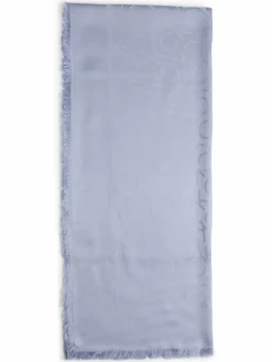 Calvin Klein Schals & Tücher*Damen Tuch - Shiny Jacquard Monogram Square hellblau strukturiert