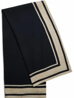 Tommy Hilfiger Schals & Tücher*Damen Tuch mit Seiden-Anteil marine beige gemustert