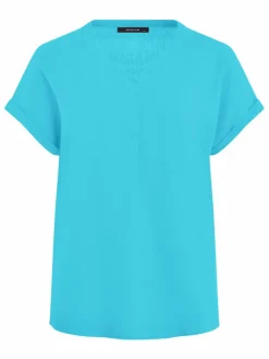 Navigazione Blusen*Damen Tunika türkis uni