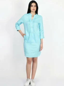 Vicci Germany Kleider*Damen Tunikakleid türkis uni