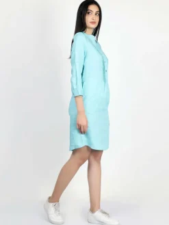 Vicci Germany Kleider*Damen Tunikakleid türkis uni