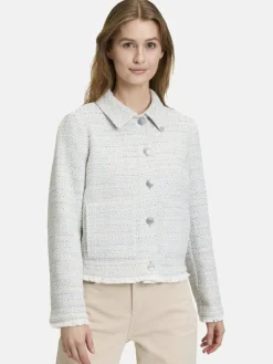 Cartoon Blazer*Damen Tweedblazer mehrfarbig uni