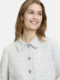 Cartoon Blazer*Damen Tweedblazer mehrfarbig uni