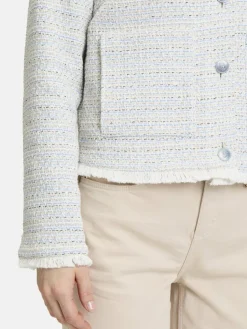 Cartoon Blazer*Damen Tweedblazer mehrfarbig uni