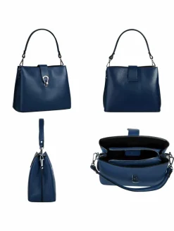 Cluty Taschen & Rucksäcke*Damen Umhängetasche blau uni