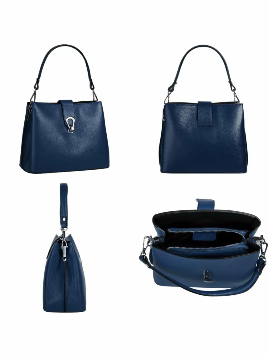 Cluty Taschen & Rucksäcke*Damen Umhängetasche blau uni