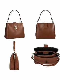Cluty Taschen & Rucksäcke*Damen Umhängetasche cognac uni
