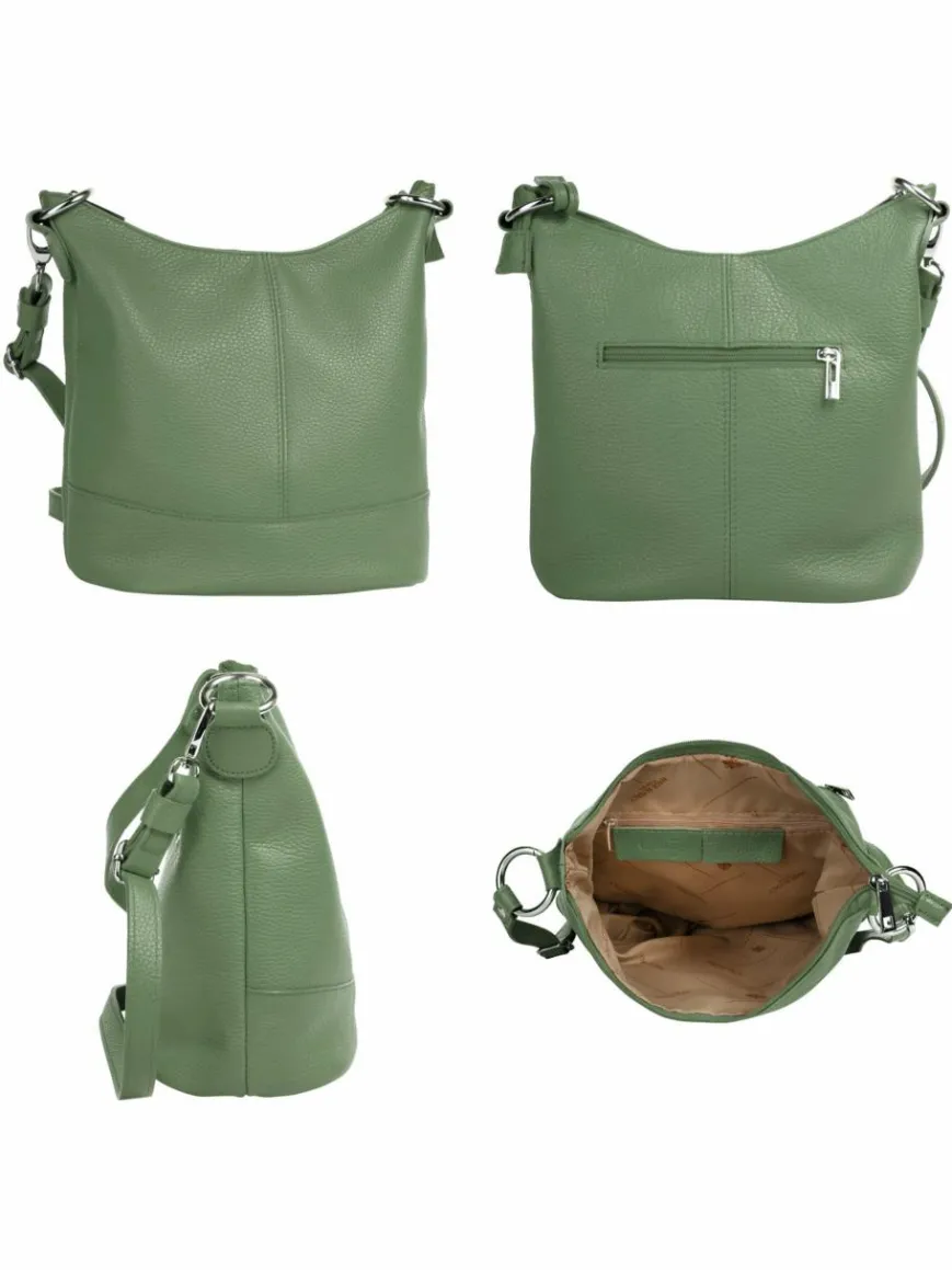 Cluty Taschen & Rucksäcke*Damen Umhängetasche grün uni