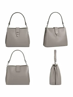 Cluty Taschen & Rucksäcke*Damen Umhängetasche grau uni