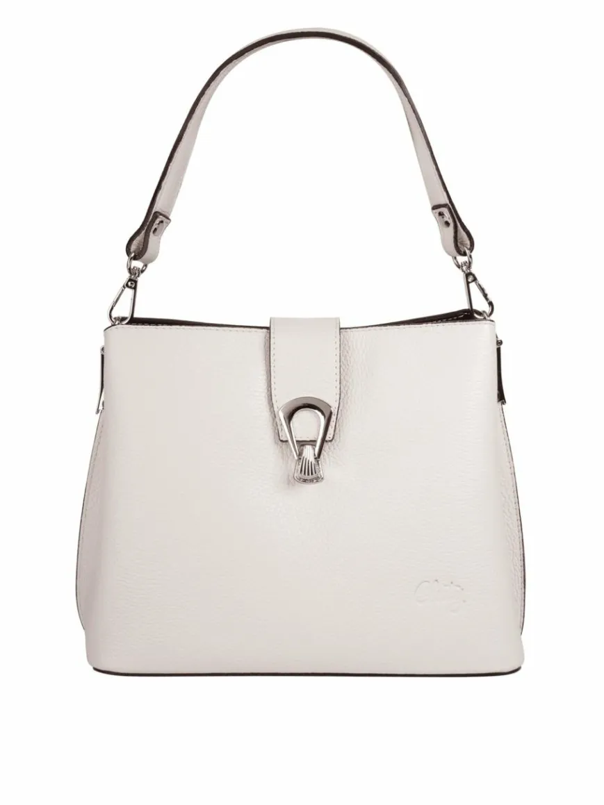 Cluty Taschen & Rucksäcke*Damen Umhängetasche weiß uni