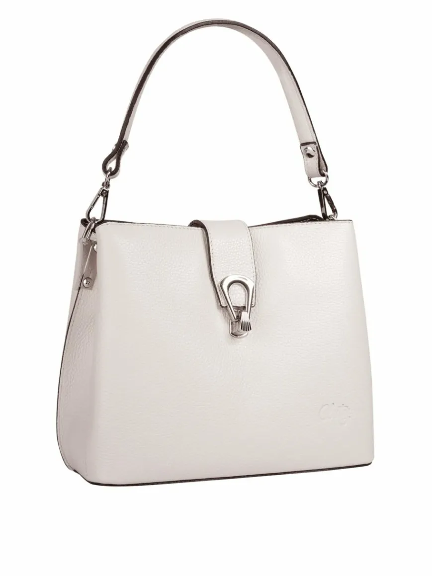 Cluty Taschen & Rucksäcke*Damen Umhängetasche weiß uni