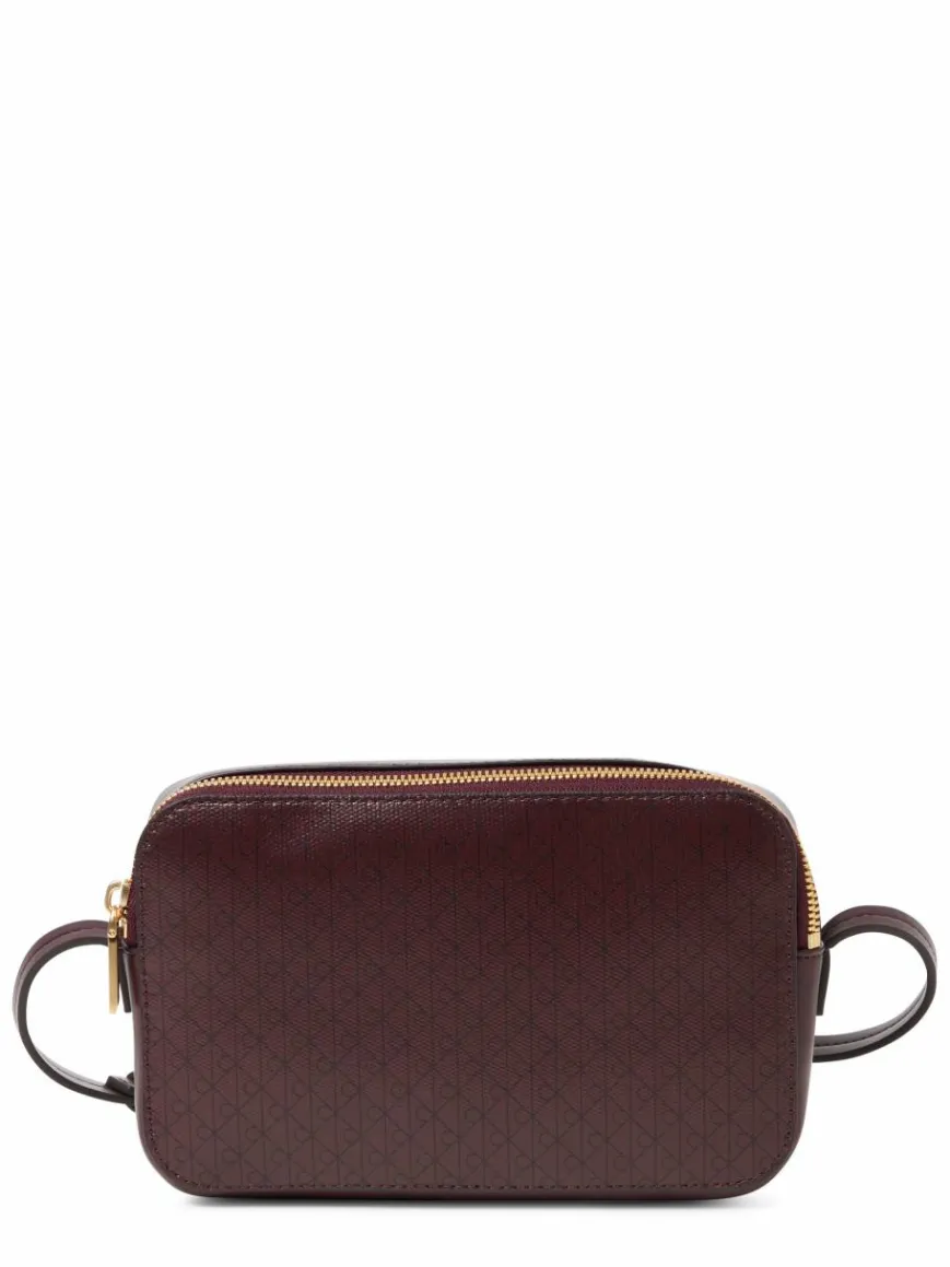 Calvin Klein Taschen & Rucksäcke*Damen Umhängetasche aubergine schwarz gemustert