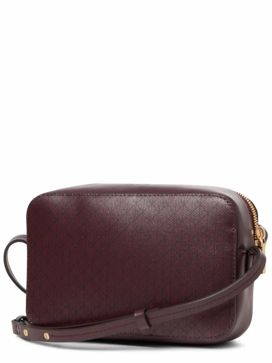 Calvin Klein Taschen & Rucksäcke*Damen Umhängetasche aubergine schwarz gemustert