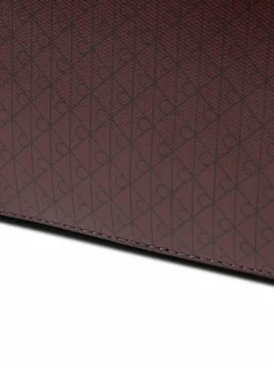 Calvin Klein Taschen & Rucksäcke*Damen Umhängetasche aubergine schwarz gemustert