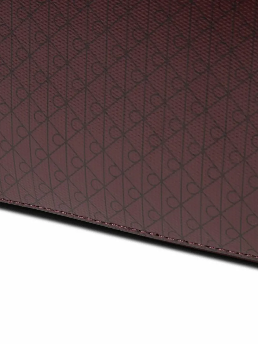 Calvin Klein Taschen & Rucksäcke*Damen Umhängetasche aubergine schwarz gemustert