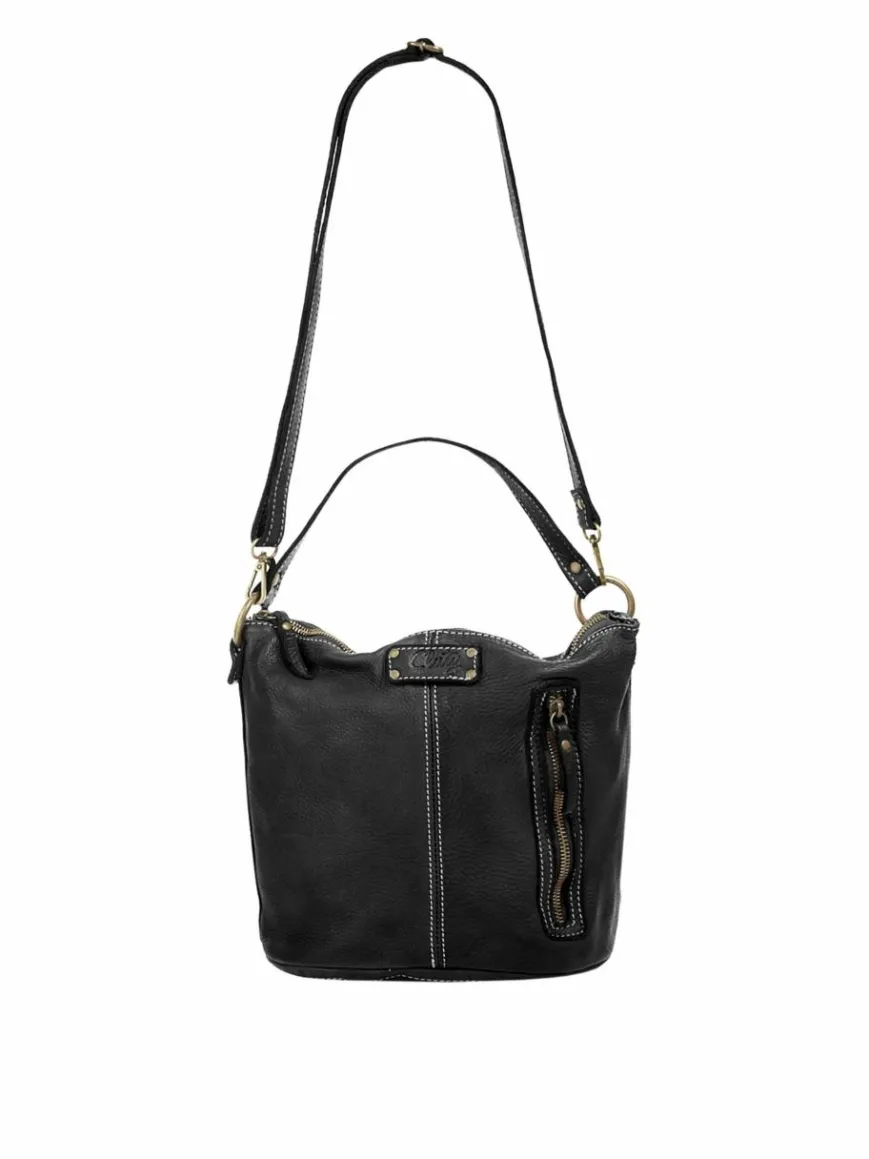 Cluty Taschen & Rucksäcke*Damen Umhängetasche schwarz uni