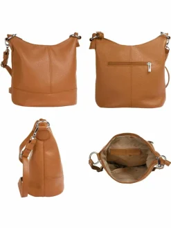Cluty Taschen & Rucksäcke*Damen Umhängetasche cognac uni