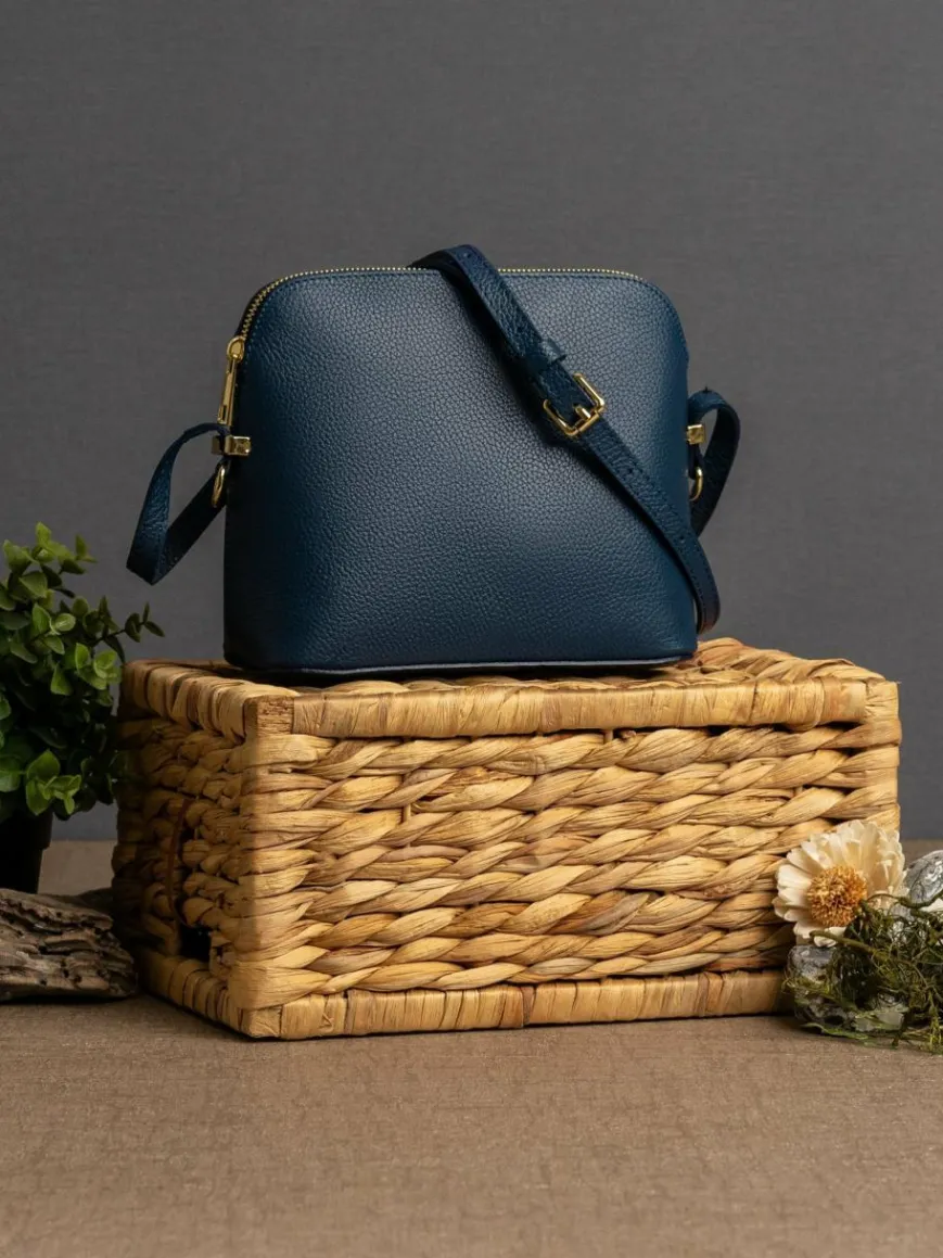 Cluty Taschen & Rucksäcke*Damen Umhängetasche blau uni