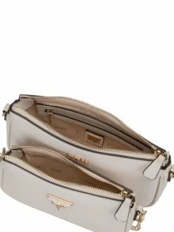 GUESS Taschen & Rucksäcke*Damen Umhängetasche - Noelle II Double Pouch CB beige uni