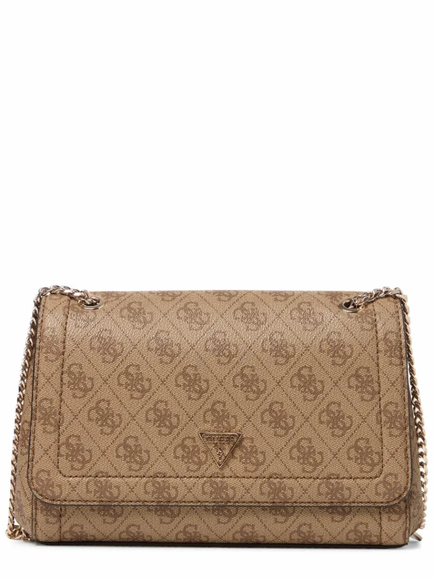 GUESS Taschen & Rucksäcke*Damen Umhängetasche - Noelle beige gemustert