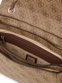 GUESS Taschen & Rucksäcke*Damen Umhängetasche - Noelle beige gemustert