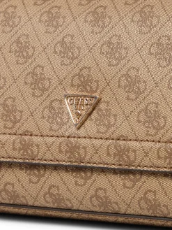 GUESS Taschen & Rucksäcke*Damen Umhängetasche - Noelle beige gemustert