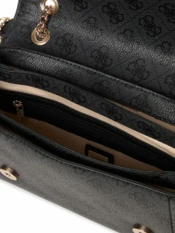 GUESS Taschen & Rucksäcke*Damen Umhängetasche - Noelle anthrazit gemustert