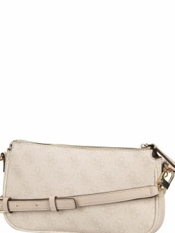 GUESS Taschen & Rucksäcke*Damen Umhängetasche - Noelle II Double Pouch CB 72710 Logo weiß uni