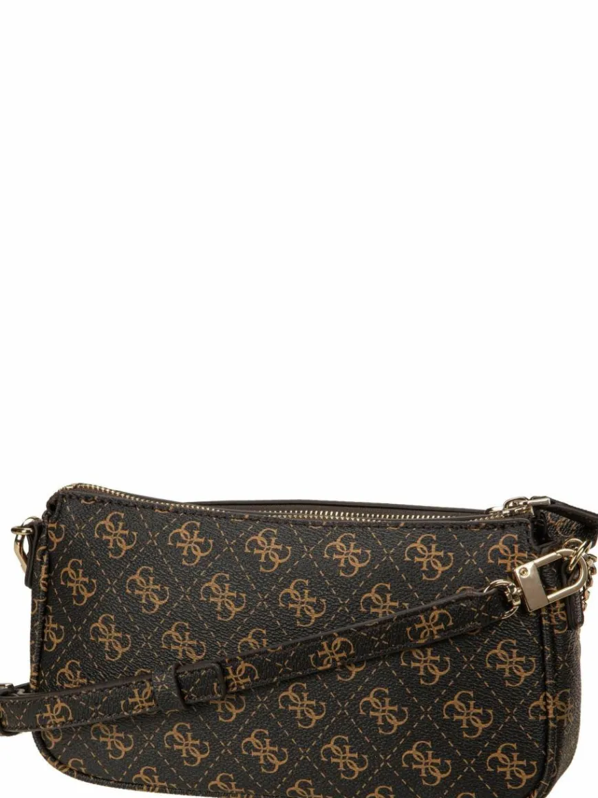 GUESS Taschen & Rucksäcke*Damen Umhängetasche - Noelle II Double Pouch CB 72710 Logo braun uni