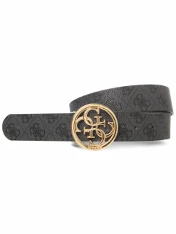 GUESS Gürtel*Damen Wendegürtel anthrazit schwarz uni