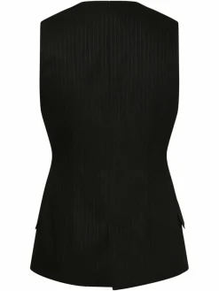 Marie Lund Blazer*Damen Weste schwarz gestreift